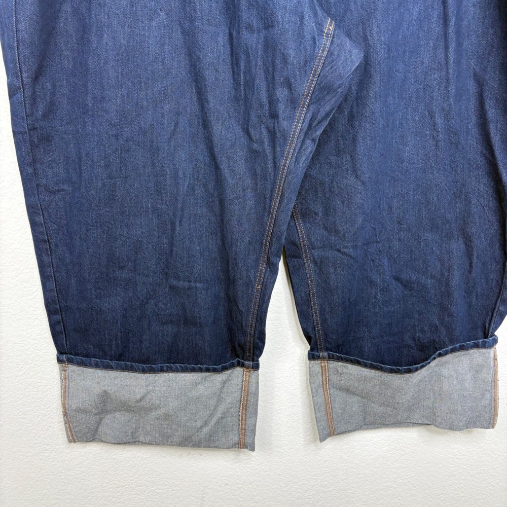 Kate Spade New York Women's High Rise Straight Leg Wide Cuff Crop Jeans Size 30 - Picture 3 of 7